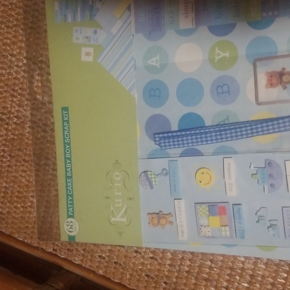 Patty cake baby boy scrapbook kit - Picture 2 of 4